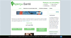 Desktop Screenshot of apercu-sante.com