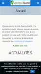 Mobile Screenshot of apercu-sante.com