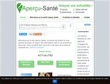 Tablet Screenshot of apercu-sante.com